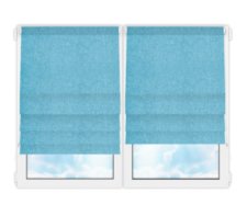 Римские шторы Шале бирюза Compact цена. Купить в «Мастерская Жалюзи»